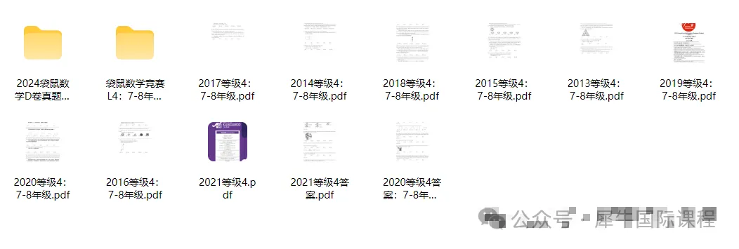 袋鼠数学竞赛真题合集(2013-2026),直接获取! 第17张