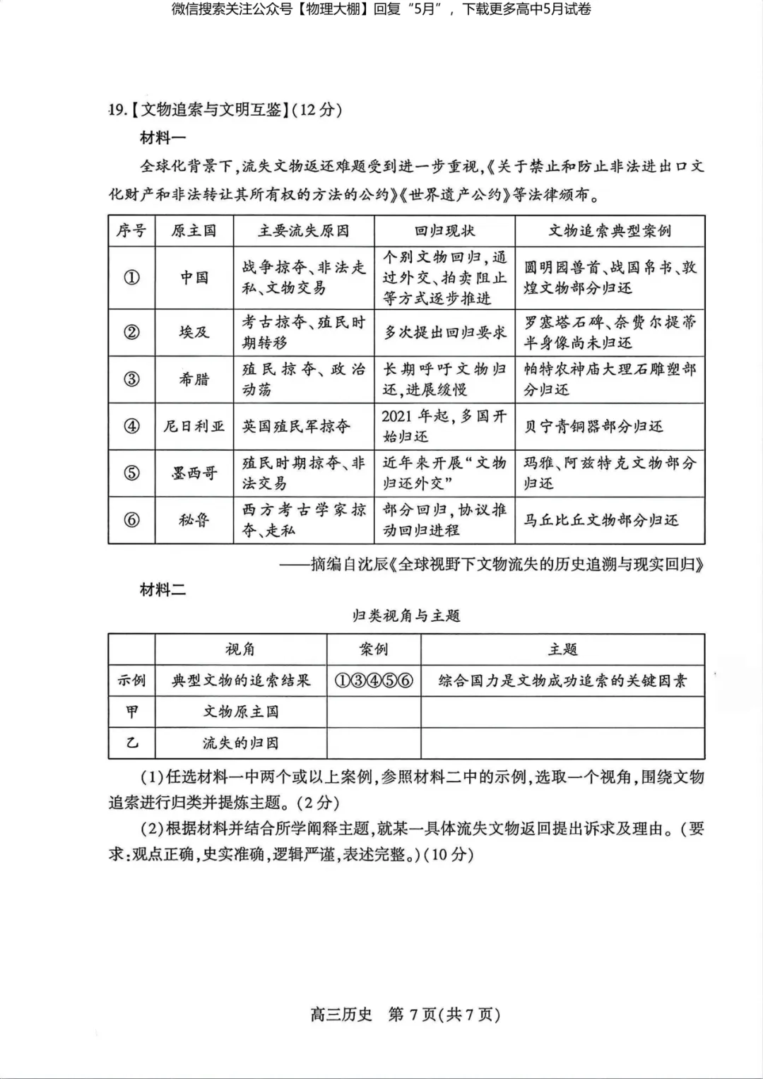 最新!2026届武汉高三5月供题试卷及答案,可下载! 第67张