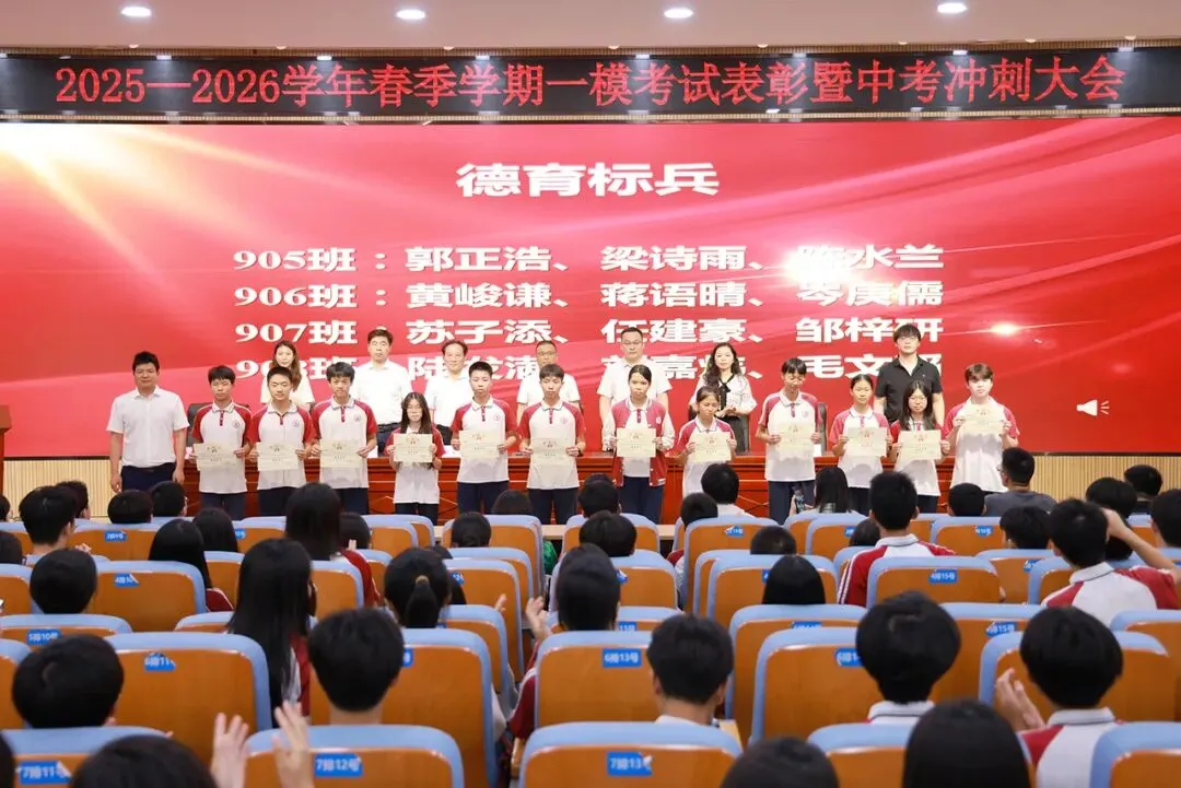 表彰先进·凝心聚力·精准备考·冲刺中考——九年级一模表彰暨冲刺誓师大会圆满举行 第24张