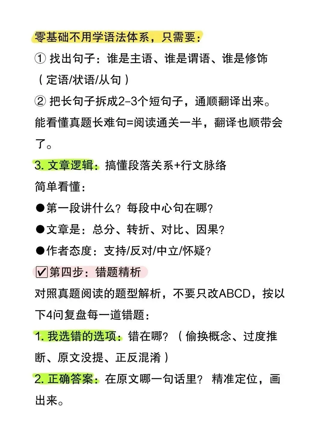 考研英语真题精读法|新手版!零基础照做! 第5张