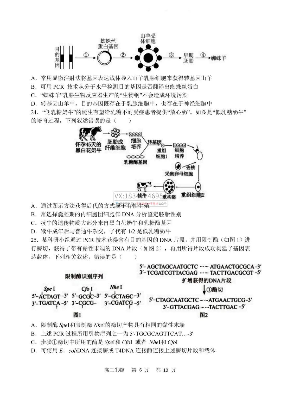 2026年哈三中高二下学期期中试卷及答案(九科全) 第47张