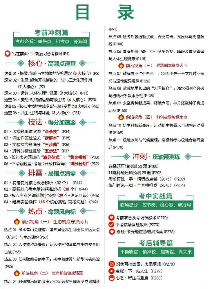 2026年中考地理、化学、生物、历史考前最后冲刺,热点+预测+答题技巧等,冲刺! 第22张