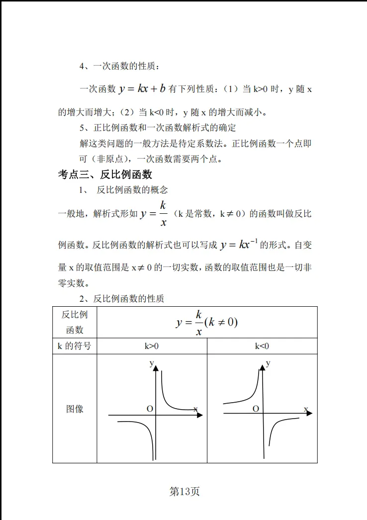 2026年上海中考考点梳理及公式运用 第14张