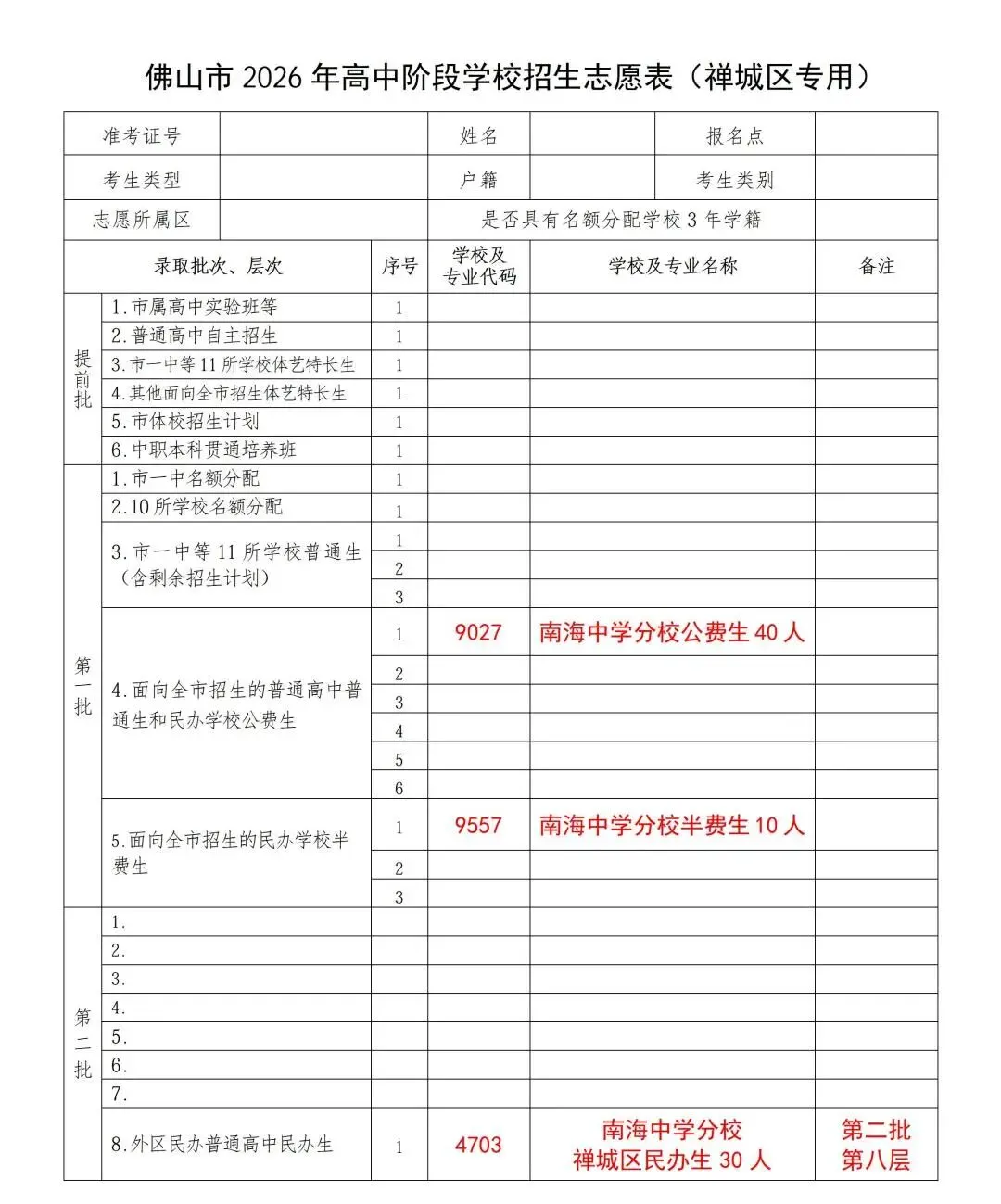 重磅发布!南海中学分校2026年中考志愿填报指南出炉 第5张