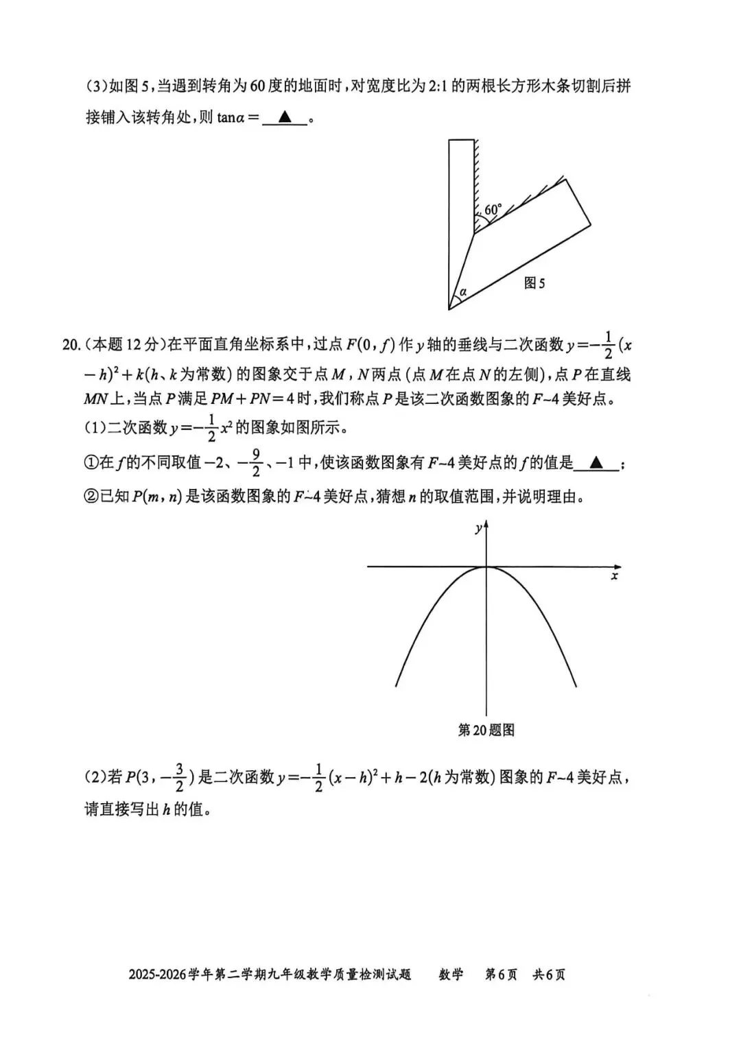 2026年深圳市部分地区初三二模数学试卷及参考答案 第28张