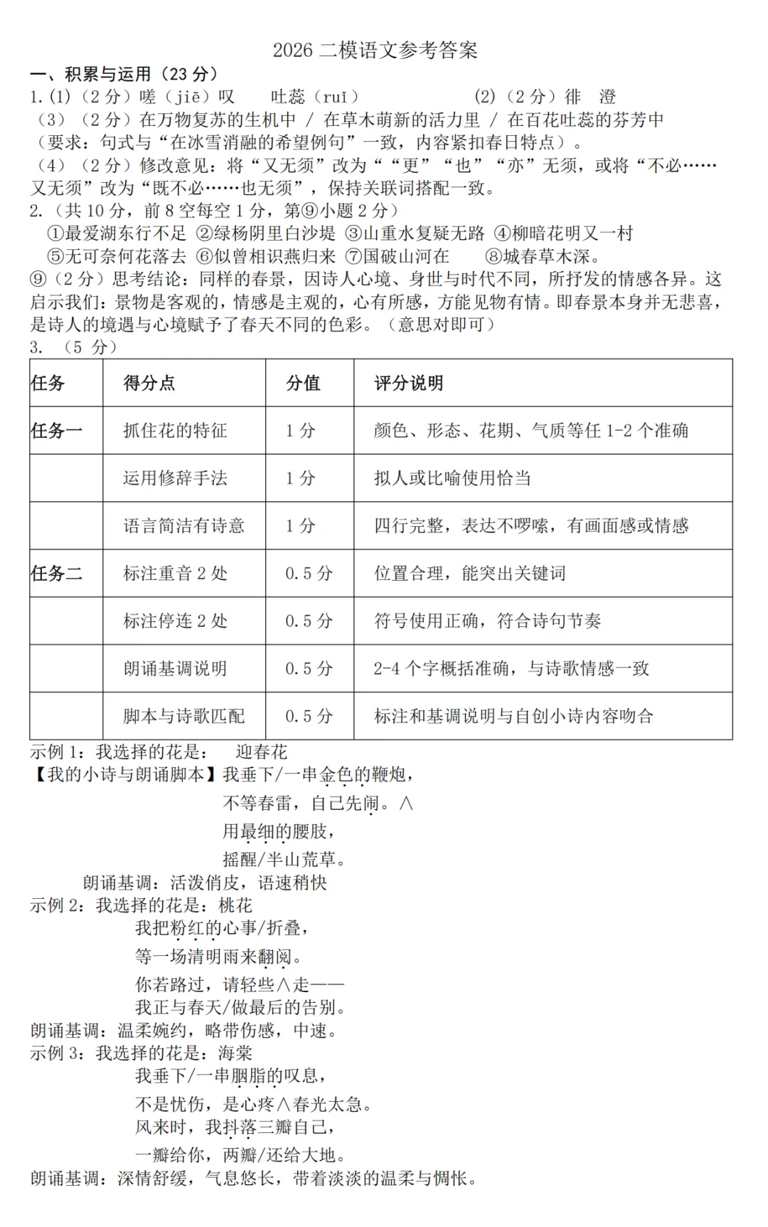 【二模】三门峡2026年中招第二次模拟考试-语文试卷+答案-第8张图片-四季读书网 【二模】三门峡2026年中招第二次模拟考试-语文试卷+答案-第8张图片-四季读书网
