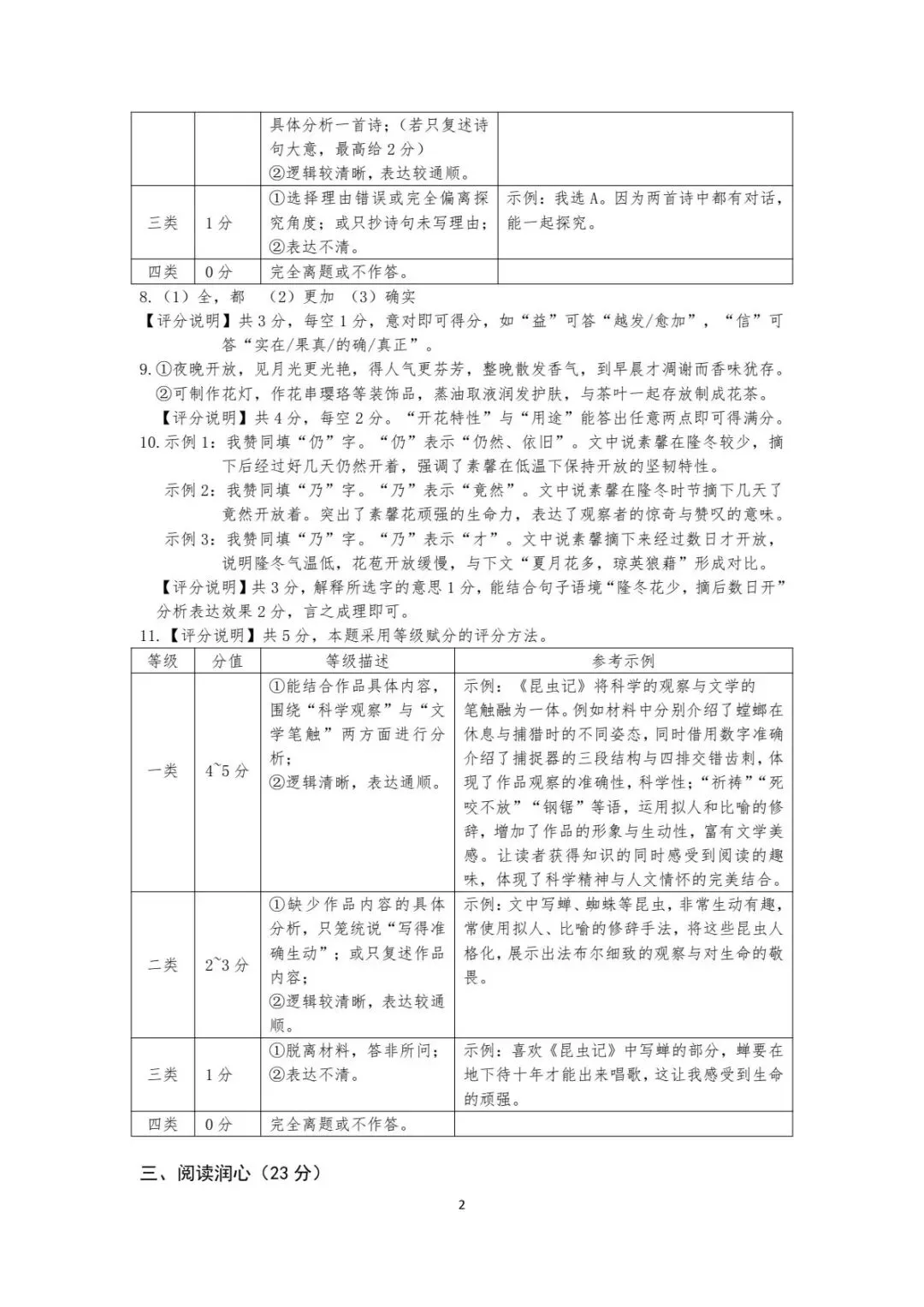 2026呼市中考二模语文试题(含参考答案)/高清无水印-第10张图片-四季读书网 2026呼市中考二模语文试题(含参考答案)/高清无水印-第10张图片-四季读书网