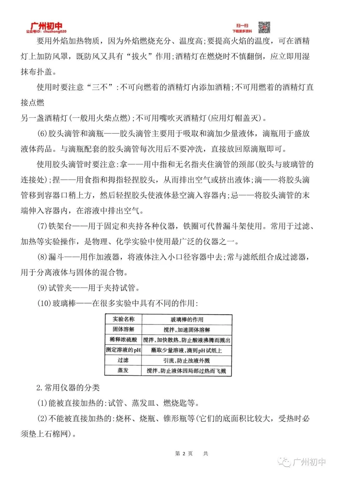 中考化学实验仪器操作及使用-第3张图片-四季读书网 中考化学实验仪器操作及使用-第3张图片-四季读书网