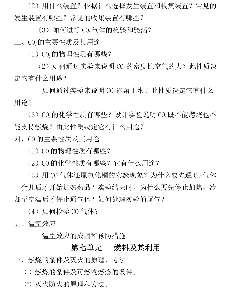 中考化学提纲来啦!学霸都在看! 第9张