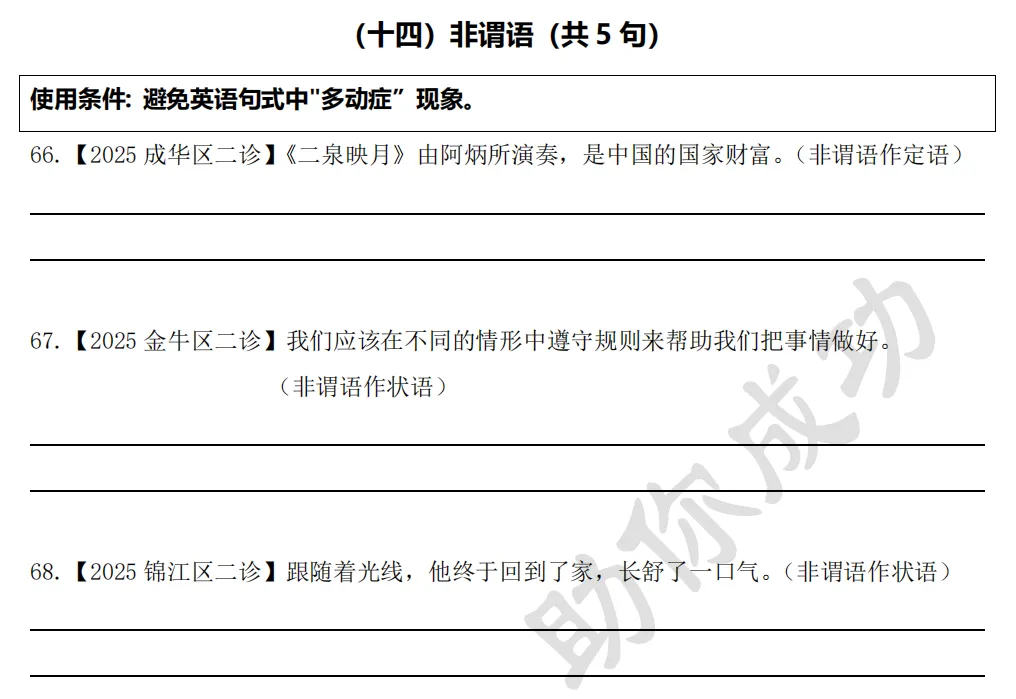喻得英语中考书面表达亮点加分句式(二) 第19张 喻得英语中考书面表达亮点加分句式(二) 第19张
