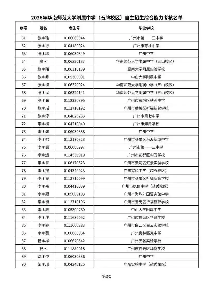 多校入围人次飙升!2026广州中考自招初审名单出炉-第10张图片-四季读书网