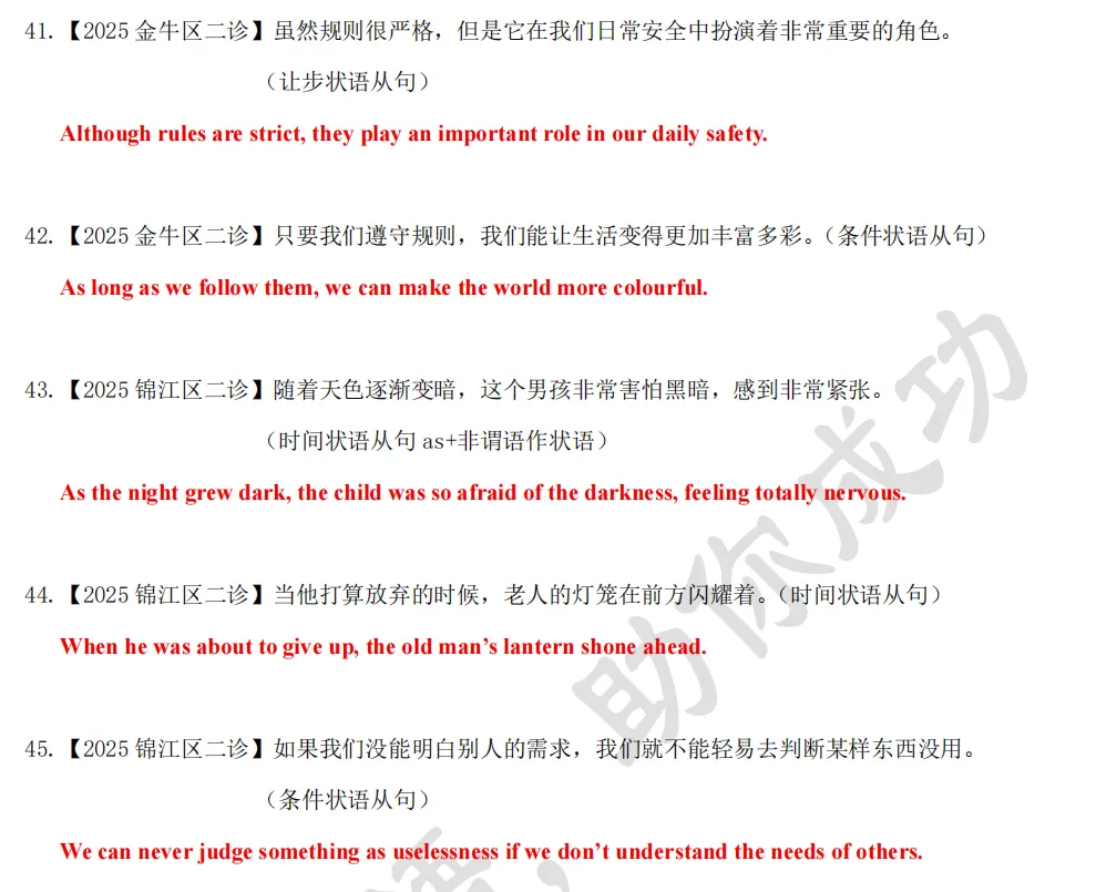喻得英语中考书面表达亮点加分句式(二) 第26张