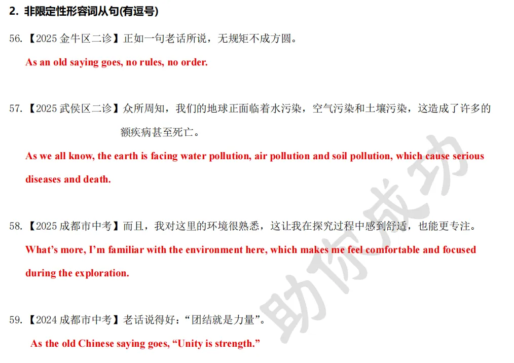 喻得英语中考书面表达亮点加分句式(二) 第30张