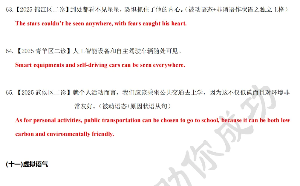 喻得英语中考书面表达亮点加分句式(二) 第32张