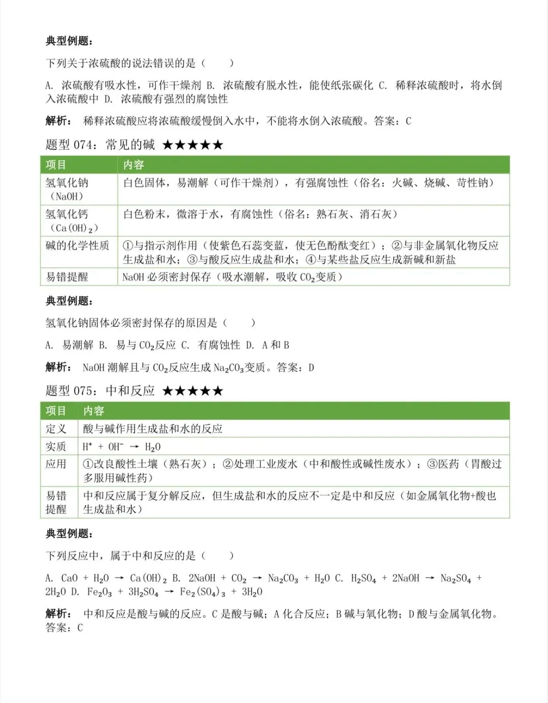 2026中考化学上下册全册考点汇总,中考前再看几遍 第2张