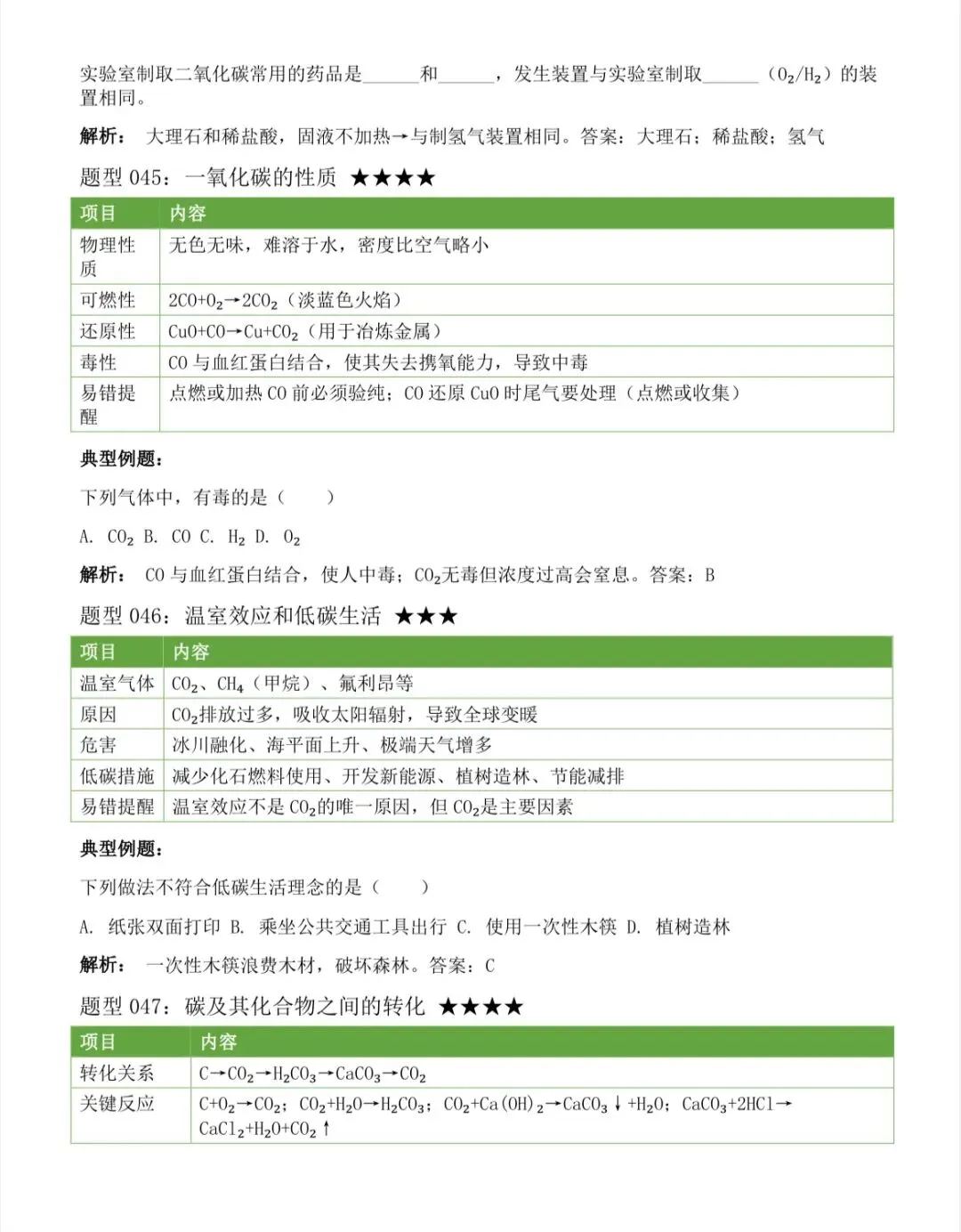 2026中考化学上下册全册考点汇总,中考前再看几遍 第25张