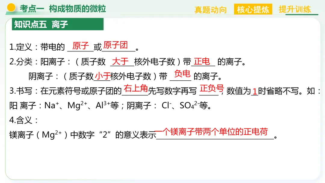 【中考总复习主题三——物质的组成与结构】 第9张