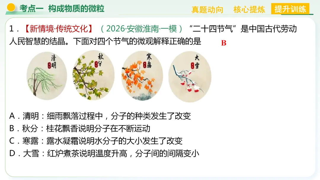 【中考总复习主题三——物质的组成与结构】 第11张