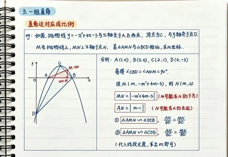中考数学最坑的二次函数与相似,一篇文章搞定所有考法,90%的孩子都在丢分 第4张