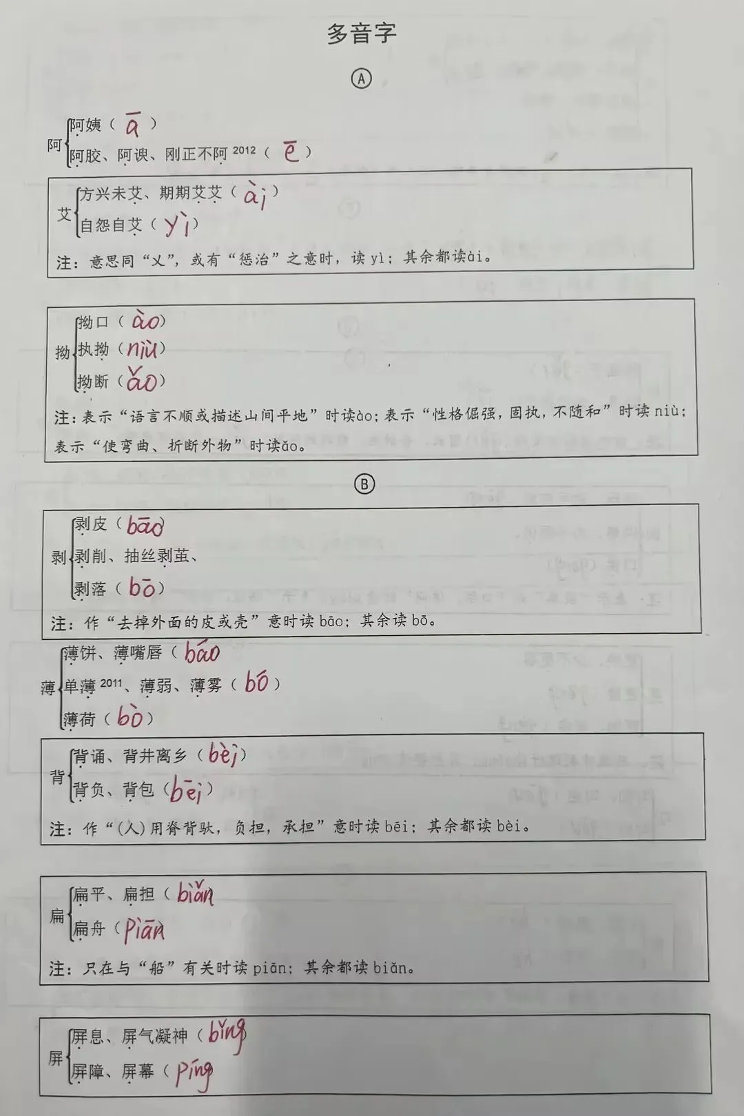 中考字音练习:多音字 第3张