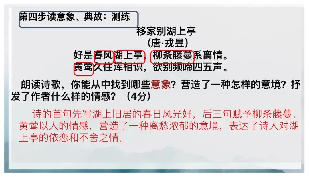 中考古诗词五步鉴赏法这样讲太赞了! 第10张