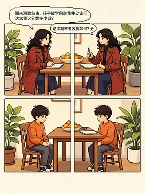儿子拿着一张试卷跟我说:对不起,姐,又考低了 第1张