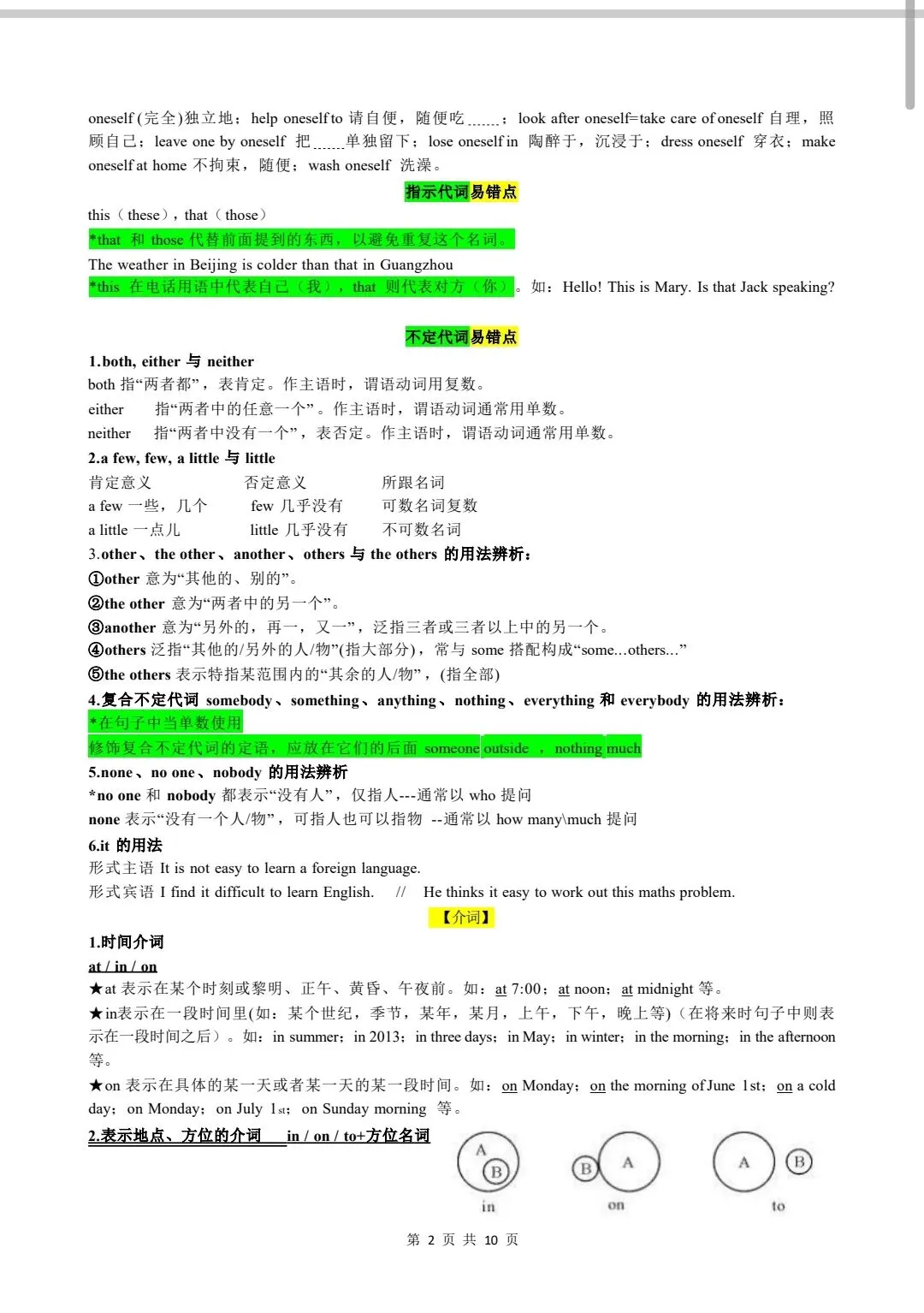 中考英语语法汇总 第2张