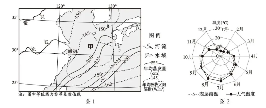 打卡高考真题 海——气相互作用 第1张