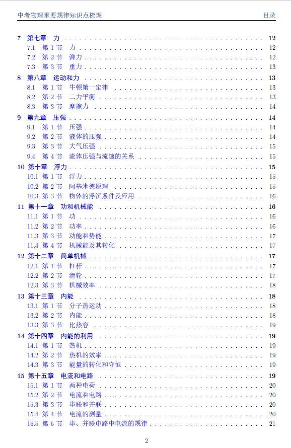 中考物理重要规律知识点梳理 第2张 中考物理重要规律知识点梳理 第2张