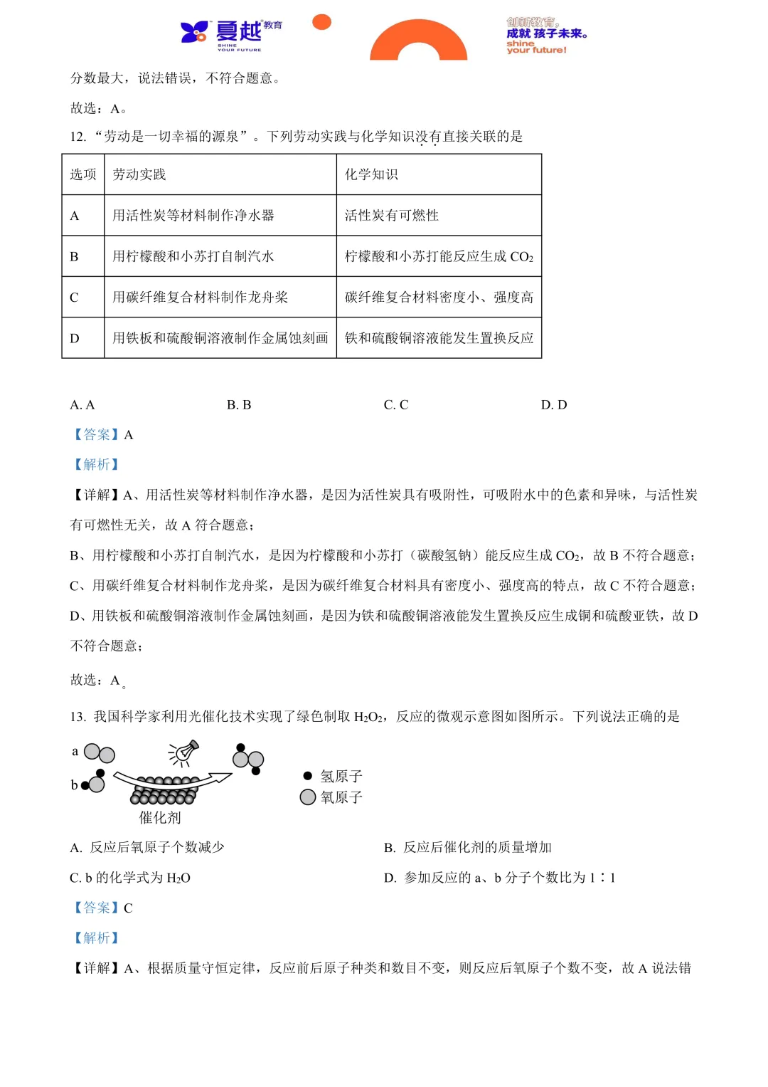 2024年广东省中考化学真题及答案精析 第6张
