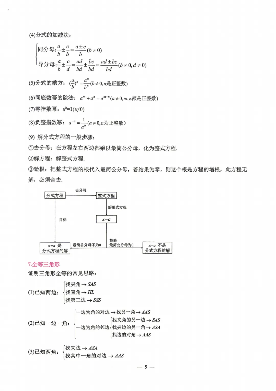 【中考必备】数理化掌中宝 考前打印背一背! 第5张