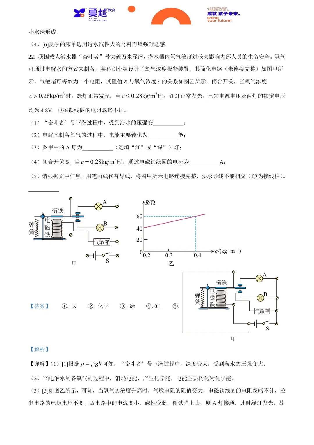 2024年广东省中考物理真题及答案精析 第16张