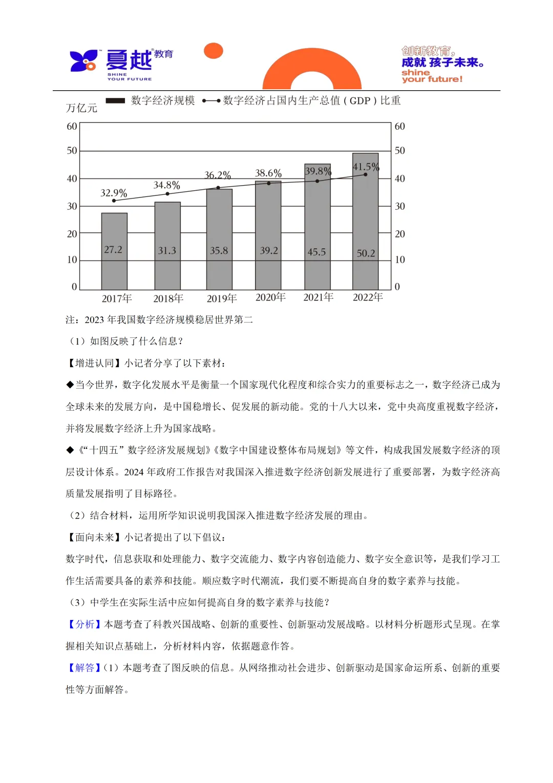 2024年广东省中考道法真题及答案精析 第14张