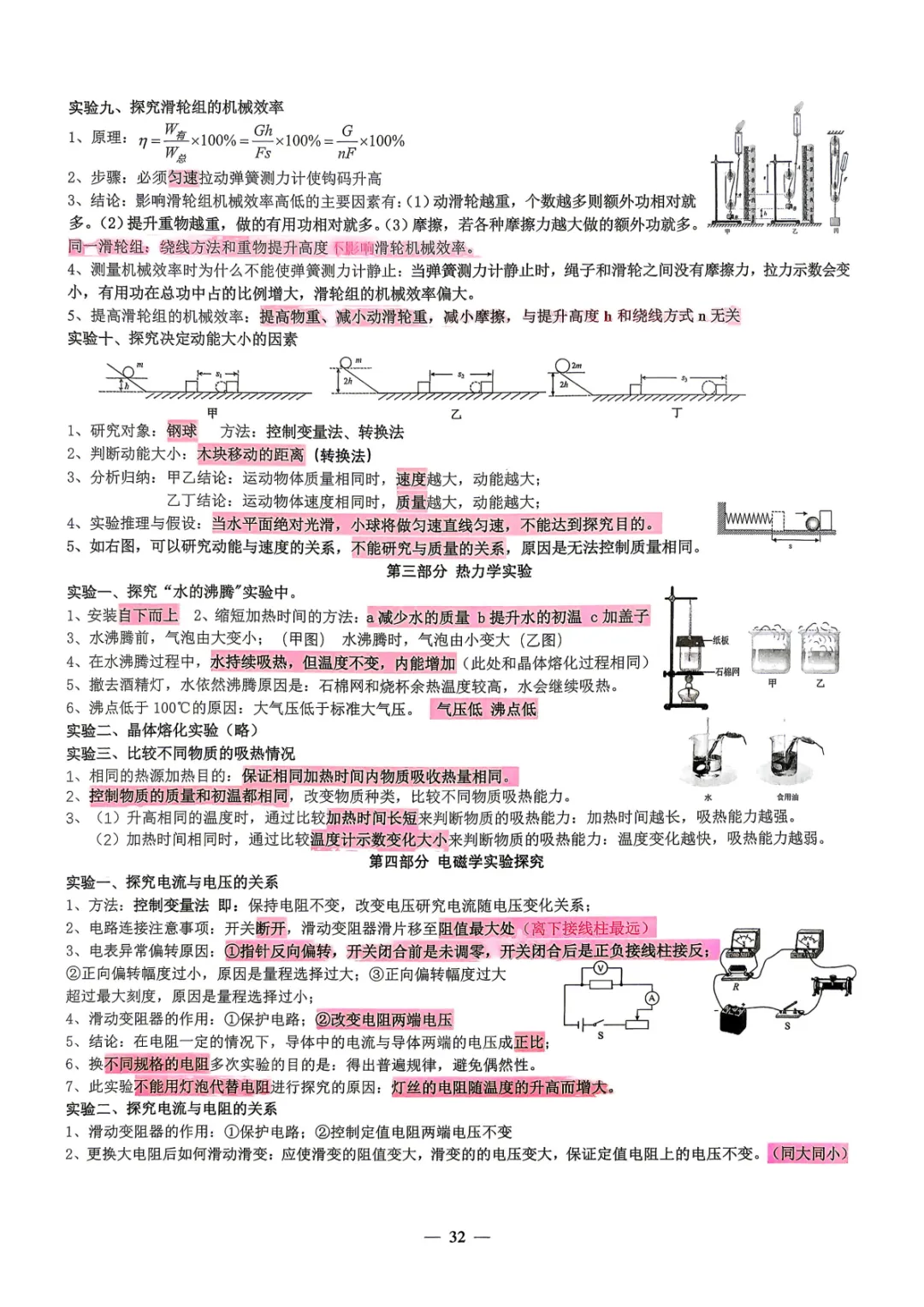 【中考必备】数理化掌中宝 考前打印背一背! 第31张
