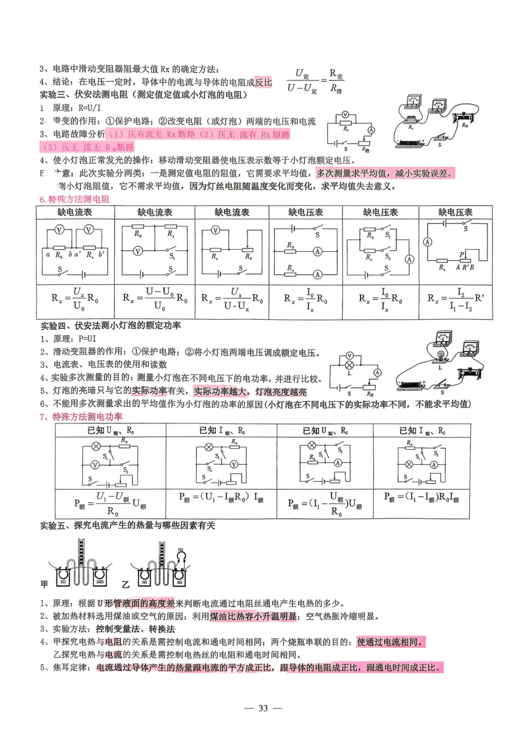【中考必备】数理化掌中宝 考前打印背一背! 第32张