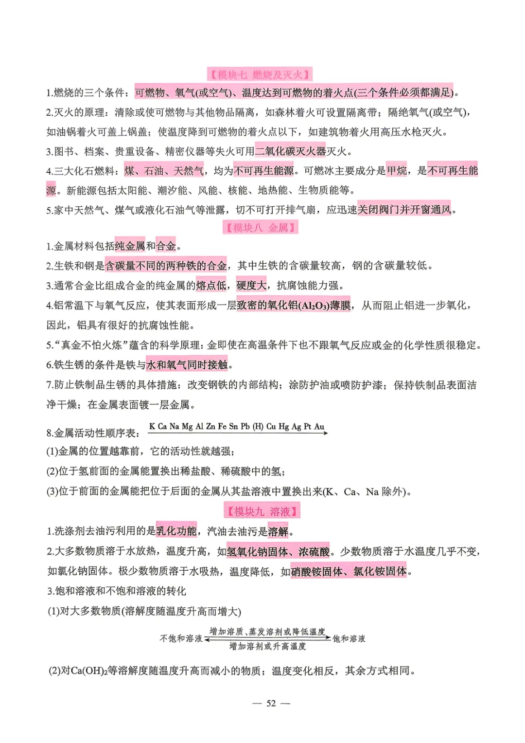 【中考必备】数理化掌中宝 考前打印背一背! 第49张