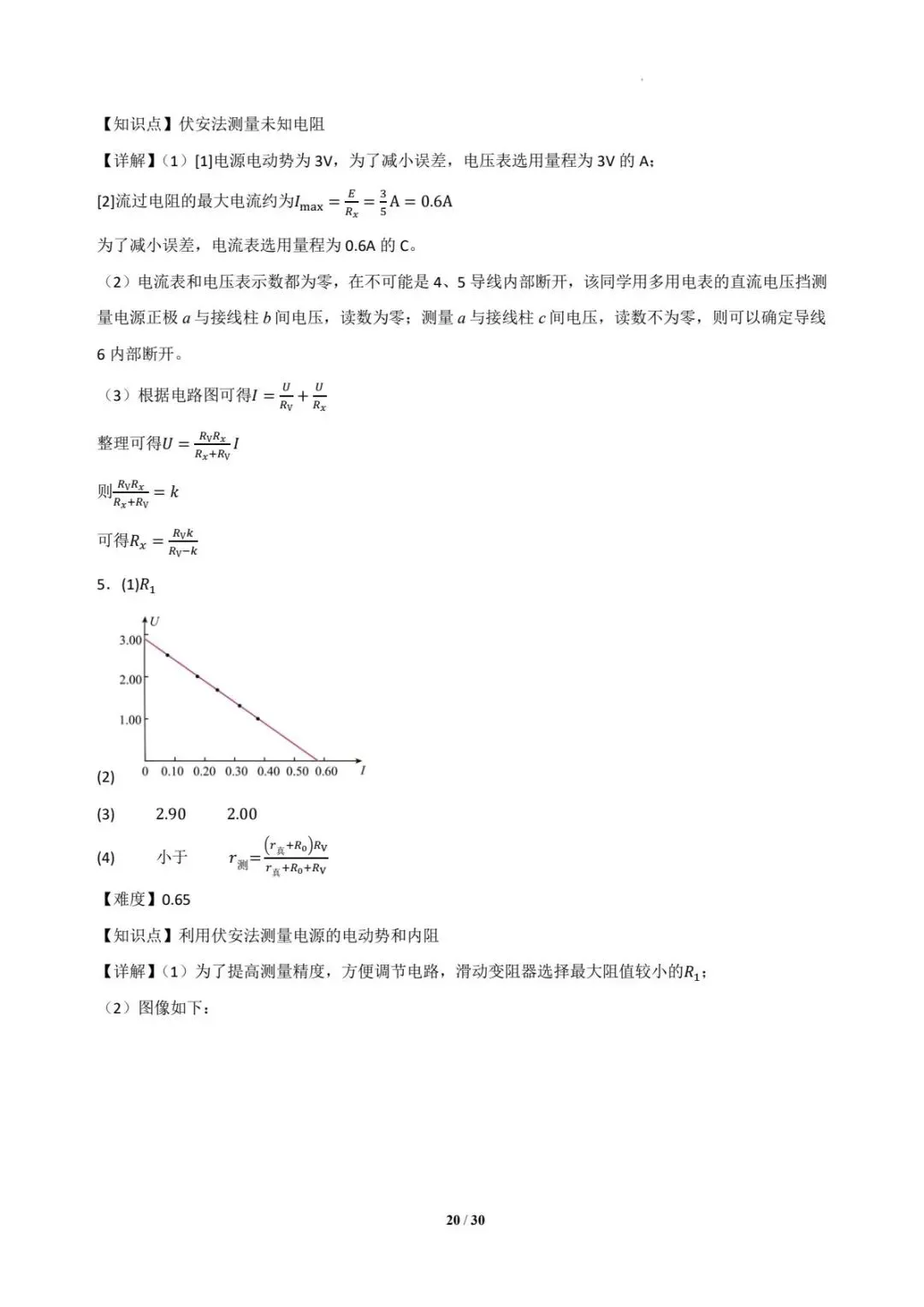 2025年各地高考物理电学实验真题汇总 第21张