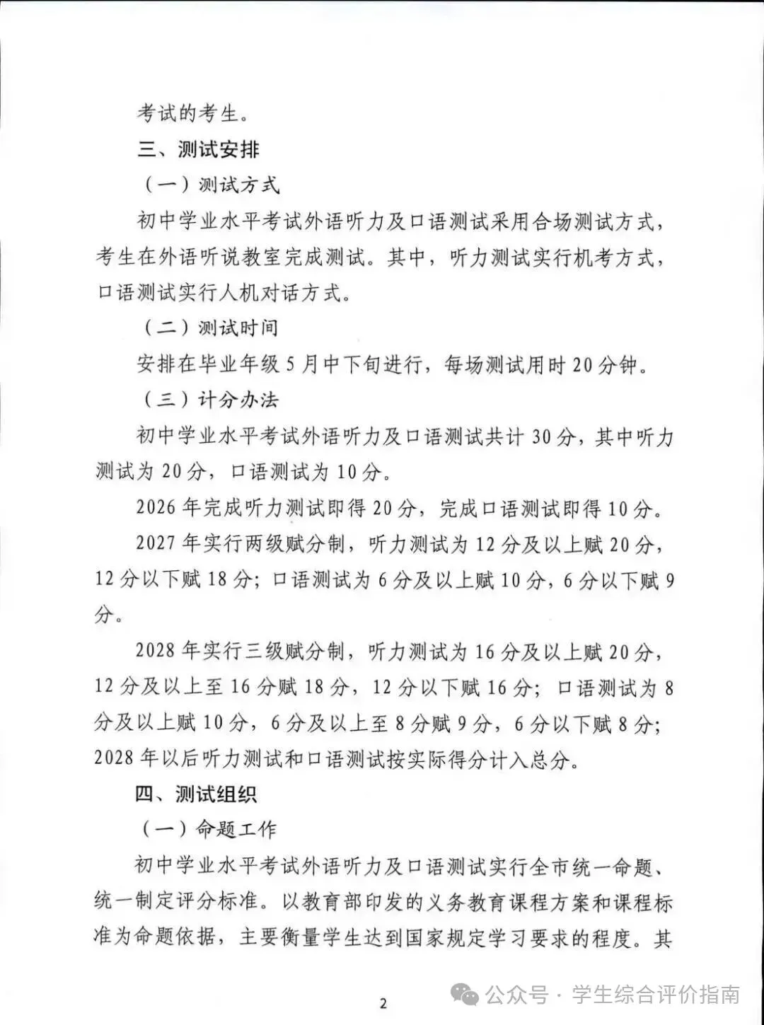 2026年哈尔滨中考英语重大改革 第2张