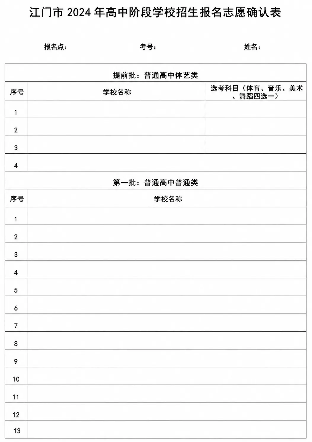 广州中考志愿填报在即!附2026广东省21市志愿模拟表汇总表! 第17张