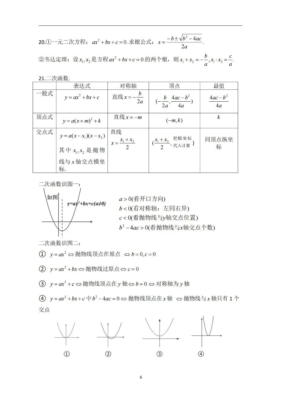 中考数学基础知识/常见几何模型 第6张