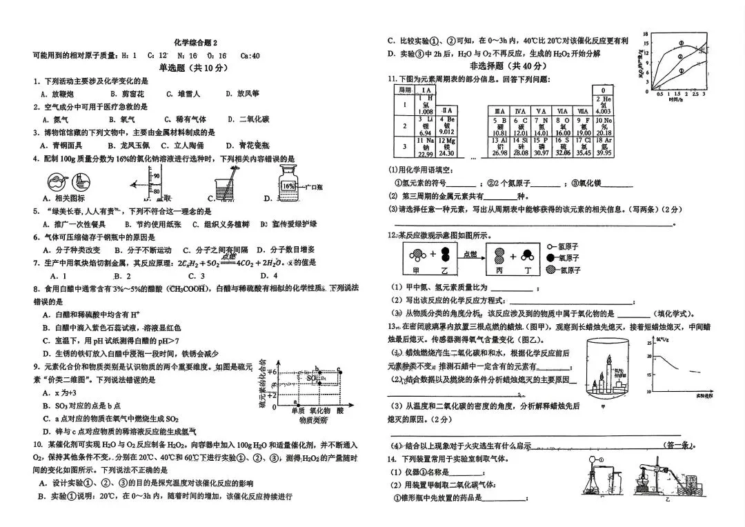 2026年名校试卷3套+参考答案 第11张