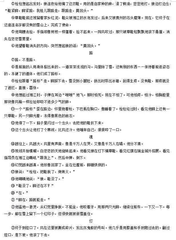 2026中考语文模拟试卷及参考答案(37)【可打印】 第7张 2026中考语文模拟试卷及参考答案(37)【可打印】 第7张