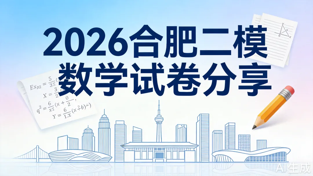 2026合肥二模数学试卷完整分享,附下载通道 第1张 2026合肥二模数学试卷完整分享,附下载通道 第1张