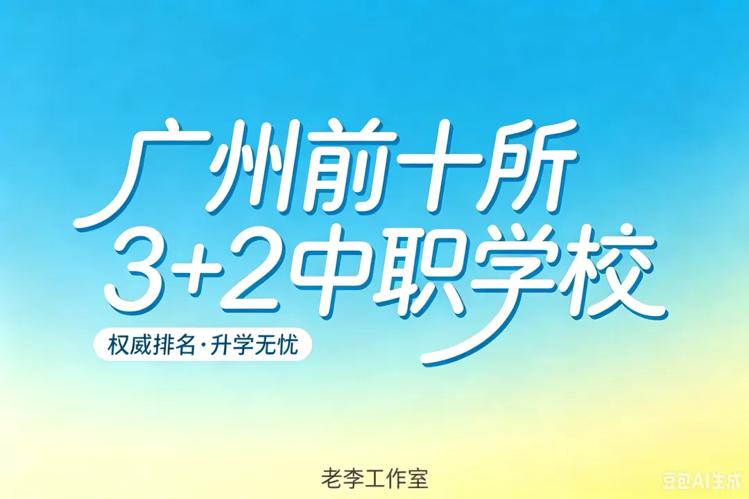 2026 广州中考优选|广州前十所 3+2 分段中职学校完整版介绍 第11张 2026 广州中考优选|广州前十所 3+2 分段中职学校完整版介绍 第11张