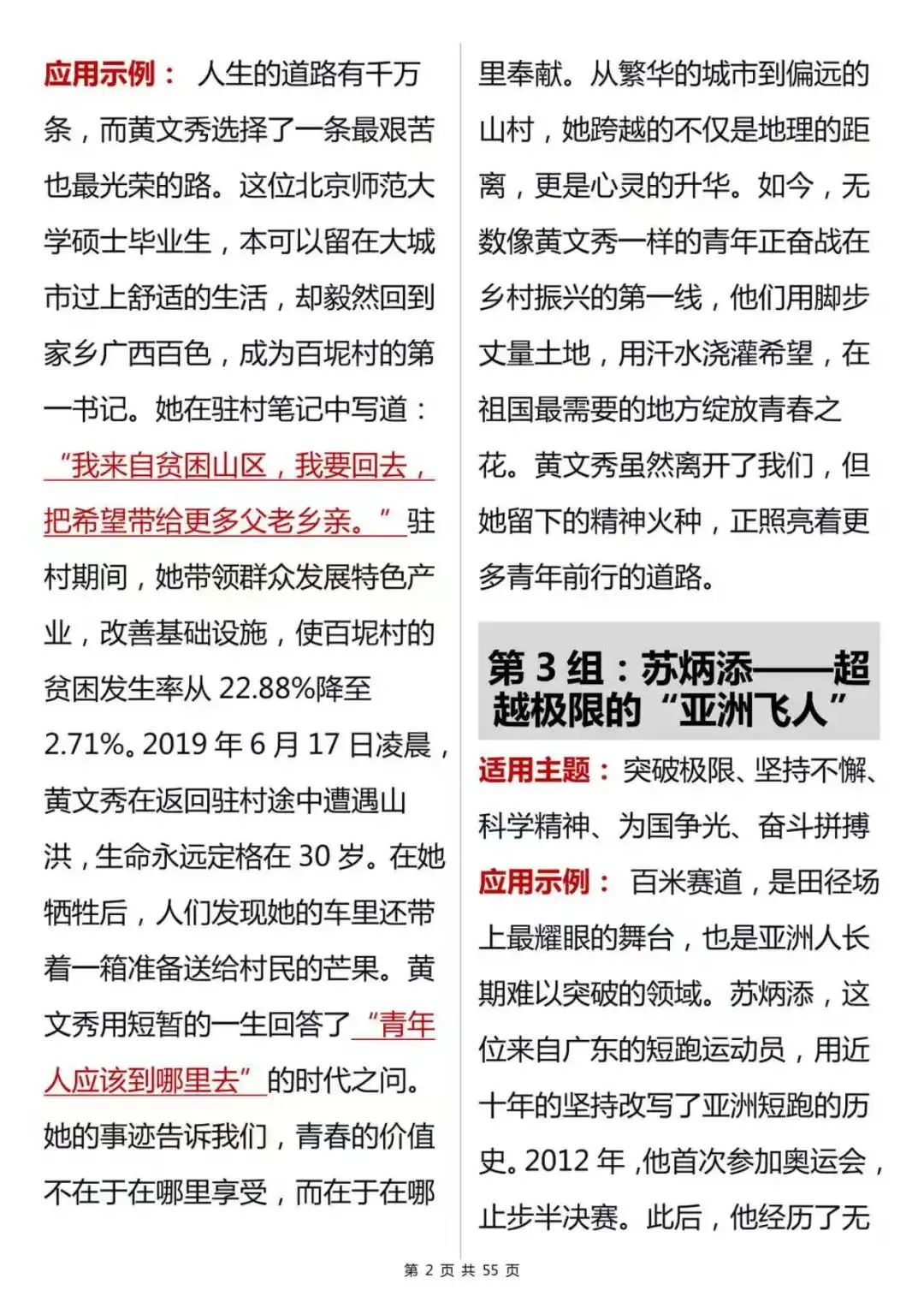 中考作文神器丨 66 组万能人物素材,直接套用逆袭就在此刻 第2张