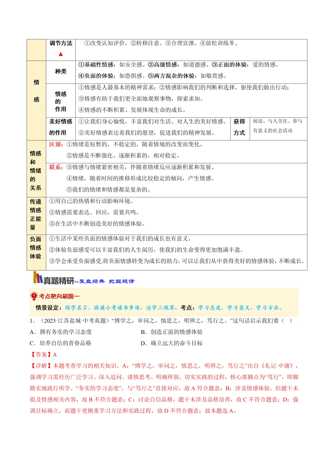 初中道法——2026年中考考前20天冲刺讲义(全国通用) 第7张 初中道法——2026年中考考前20天冲刺讲义(全国通用) 第7张