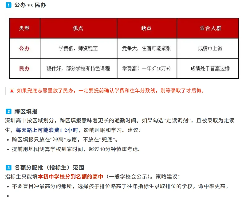 深圳初三家长直接抄作业!2026年深圳中考志愿填报5步教会你!从定位到兜底!家长替孩子收藏! 第4张 深圳初三家长直接抄作业!2026年深圳中考志愿填报5步教会你!从定位到兜底!家长替孩子收藏! 第4张