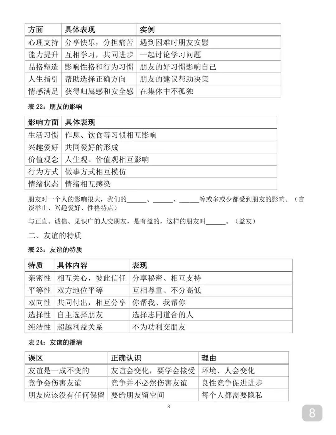 可打印的2026中考道德与法治重点知识点汇总及答题技巧 第8张