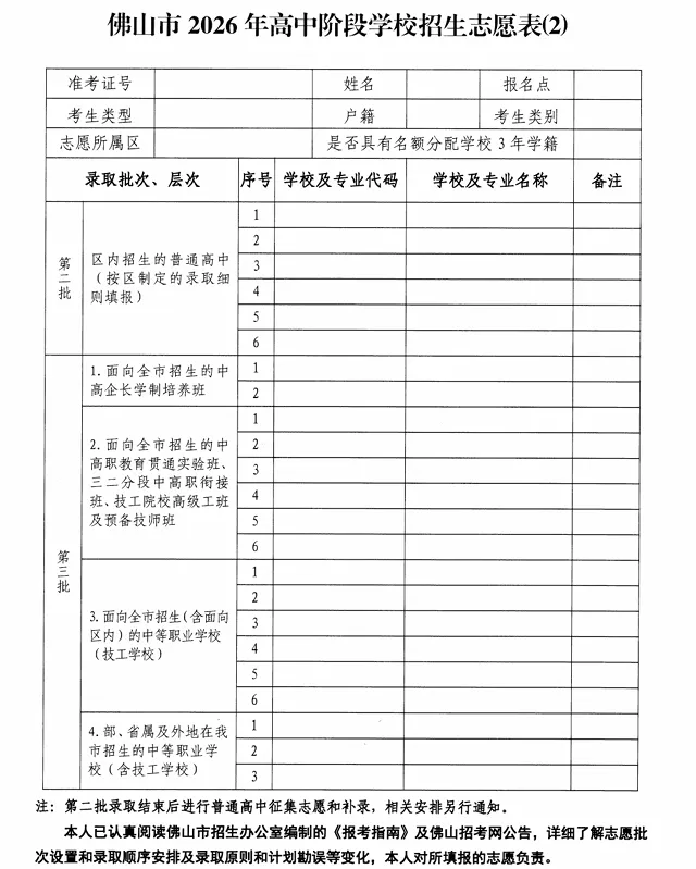 2026佛山中考招生计划+录取分出炉!! 第4张 2026佛山中考招生计划+录取分出炉!! 第4张