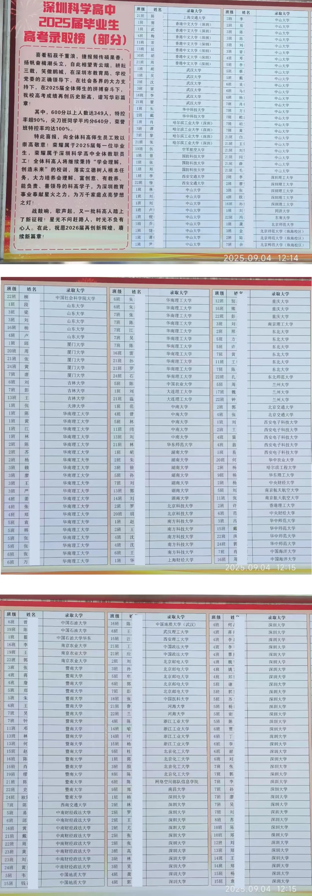 2026深圳中考志愿系列11| 2025年深圳高中高考成绩大汇总! 第31张 2026深圳中考志愿系列11| 2025年深圳高中高考成绩大汇总! 第31张